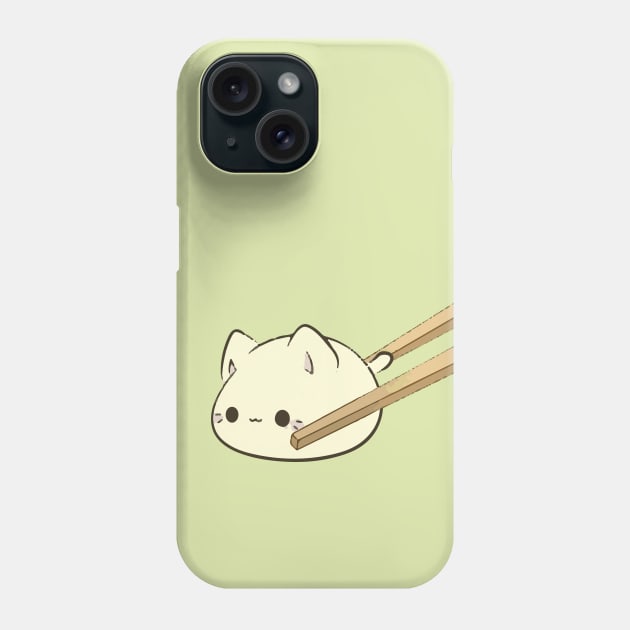 Kitty Dumpling Phone Case by linarangel