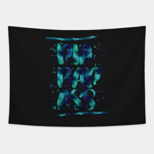 Diabadass - diabetes diabetic t1d type 1 watercolor blue Tapestry