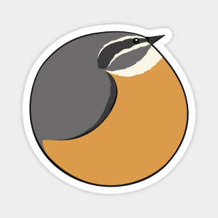 Bird Balls - Redbreasted Nuthatch Magnet