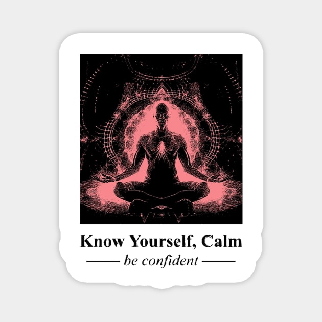 Know Yourself, Calm Be Confident Magnet by AliZaidzjzx