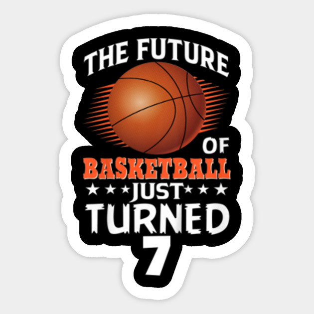 Kids 7th Birthday Shirt The Future Of Basketball Just Turned