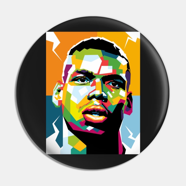 Paul Pogba Pop Art Pin by Dafishop