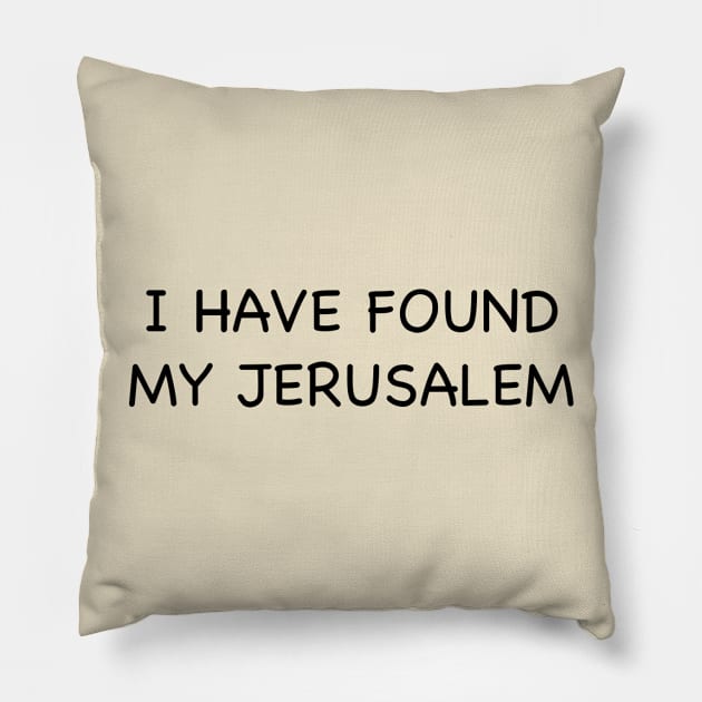 My Jerusalem Pillow by Claire French