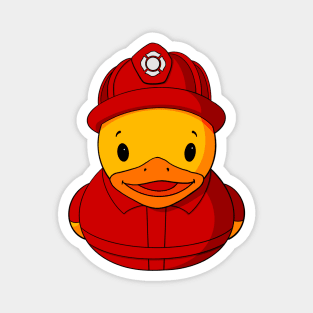 Fireman Rubber Duck Magnet