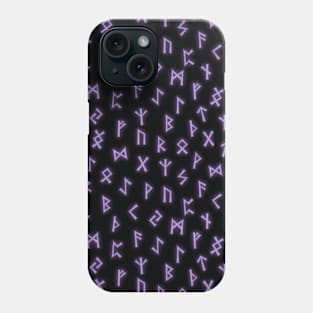 Purple Viking Runes Phone Case