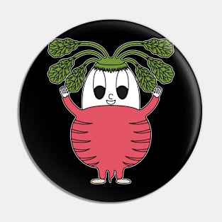 Radish Egg Pin