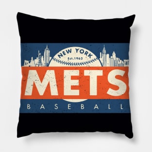 Old Style New York Mets 1 by Buck tee Originals Pillow