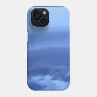 Blue tones of the clouds in the sky Phone Case