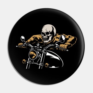 Motobiker skull Pin