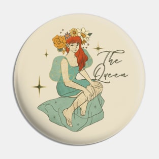 flower crown girl Pin