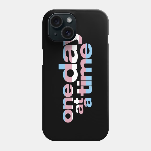 Trans Pride / One Day at a Time Logo Phone Case by brendalee