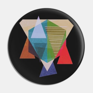 Colorful Geometric Art Pin