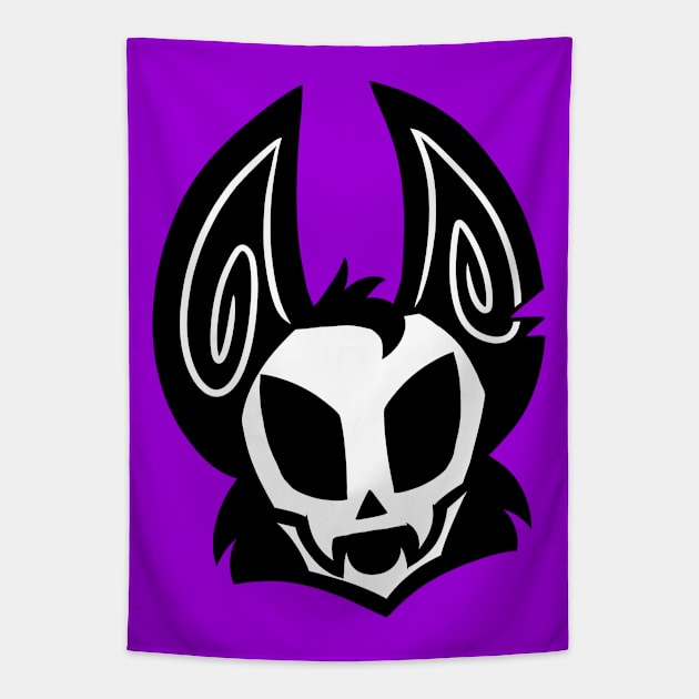 Bat Skull Tapestry by Astro_Bat