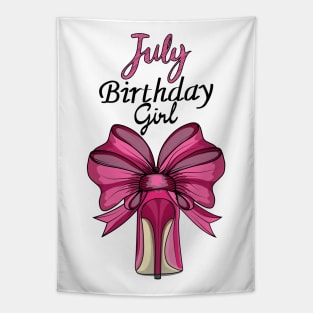 July Birthday Girl Tapestry