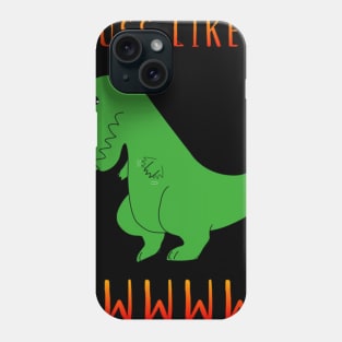 Floss Like A Boss Trend Dance Dinosaur Dino Fun Funny Cute Floss Phone Case