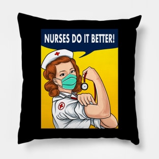 nurses do it better Pillow