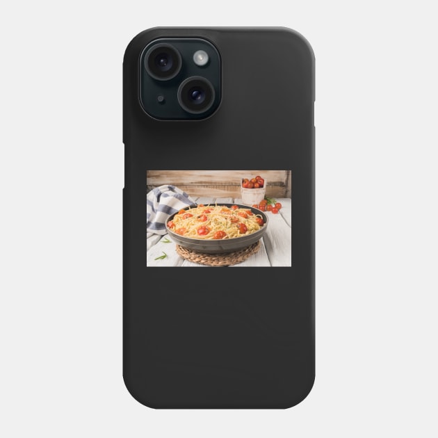 Spaghetti pasta with tomatoes Phone Case by AnaMOMarques