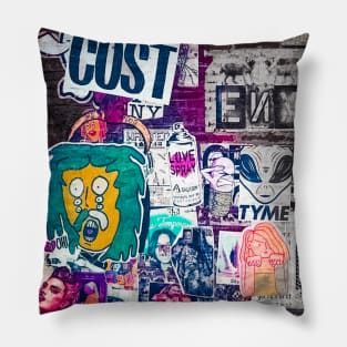 Graffiti Style SoHo Manhattan Art NYC Pillow