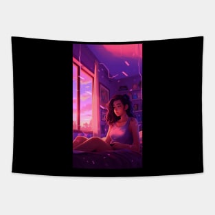 Lofi Girls Dreamscapes Tapestry