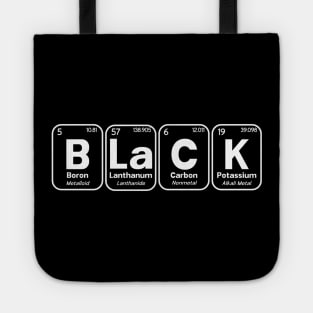 Black Periodic Table of Elements (Dark) Tote