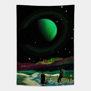 Enjoy The View - Space Collage, Retro Futurism, Sci-Fi Tapestry