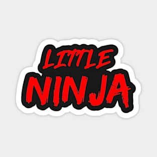 Red and Black Little Ninja Magnet