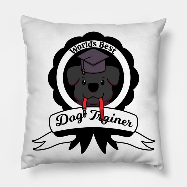 World’s Best Dog Trainer Pillow by TheMaskedTooner