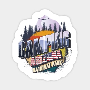 Camping Arizona National Park Vintage USA Best gift for campers Adventure outdoor Magnet