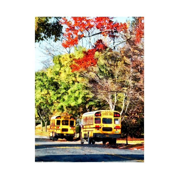 Teachers - Parked School Buses by SusanSavad