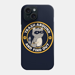 Trash Around Raccoon by Tobe Fonseca Phone Case