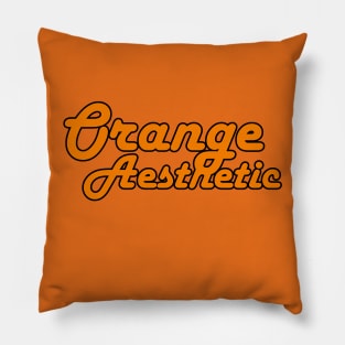 Orange Aesthetic Pillow