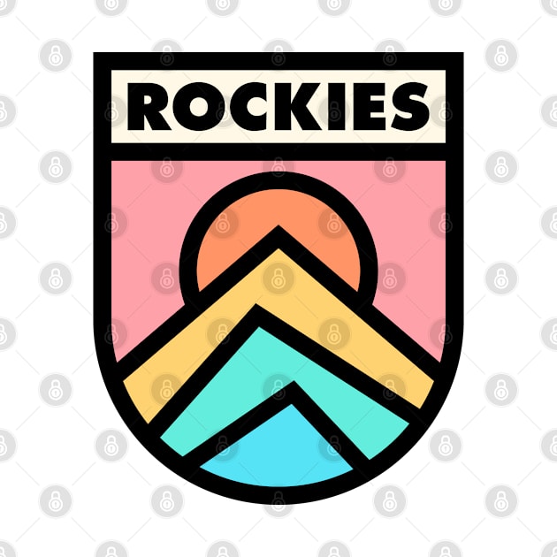 Rockies Retro Badge by modeoftravel