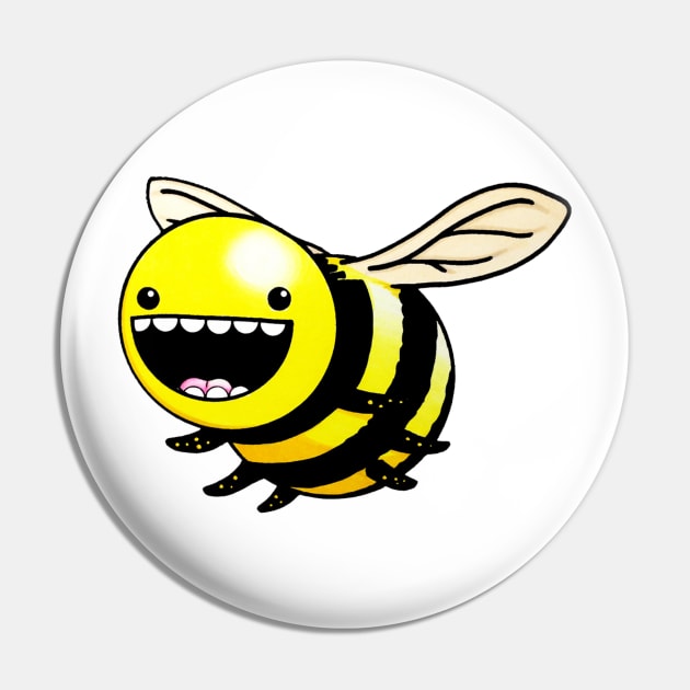 FreeBee - Ecstatic Bee Pin by wrg_gallery