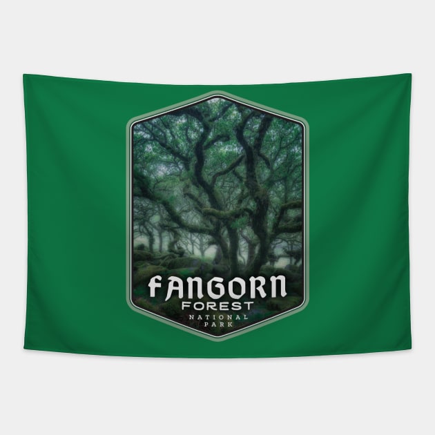 Fangorn Forest National Park Tapestry by MindsparkCreative