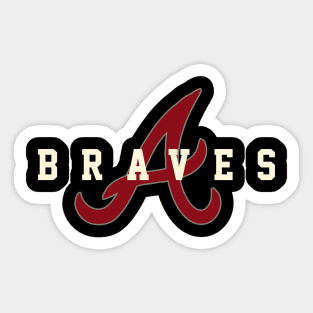 Atlanta Braves Tomahawk logo Vinyl Decal / Sticker CHOOSE SIZE 3'-12