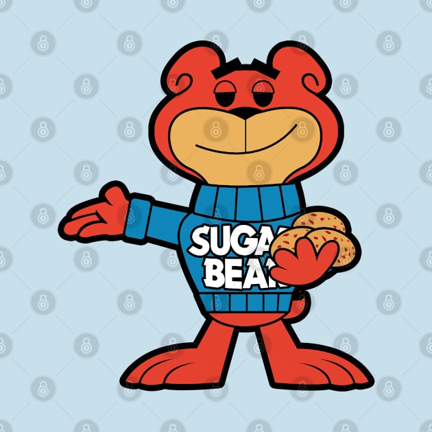 cute sugar bear mascot by mighty corps studio