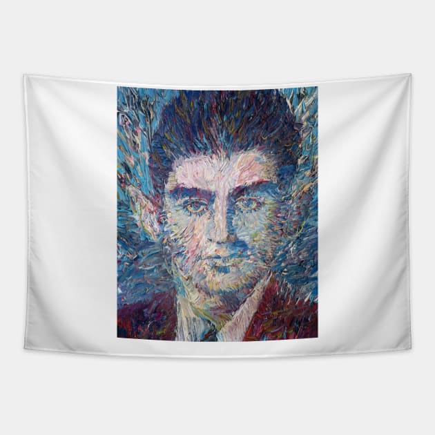 FRANZ KAFKA oil portrait Tapestry by lautir