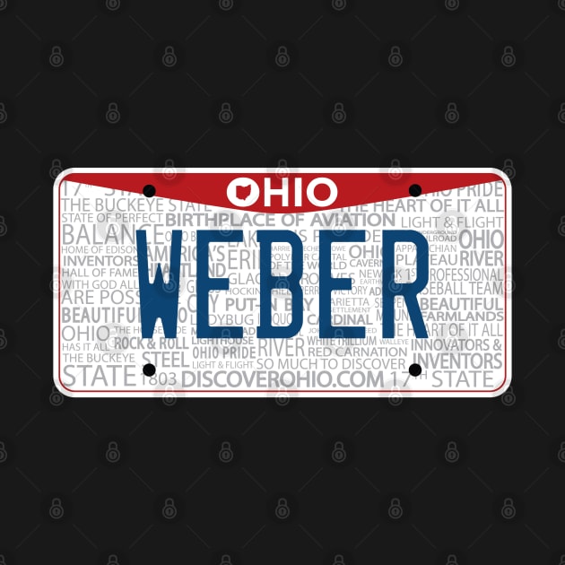 State of Ohio custom Weber vanity license plate by zavod44