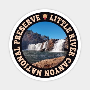 Little River Canyon National Preserve circle Magnet