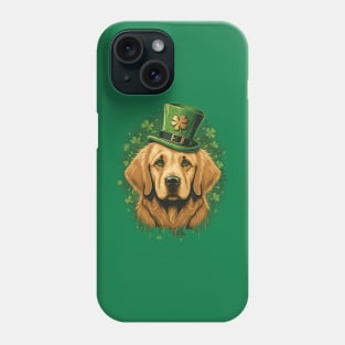 Golden Retriever St. Patrick's Day Phone Case