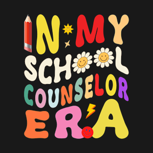 Retro In My School Counselor Era Teacher Life T-Shirt