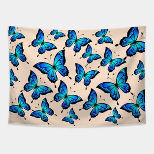 blue butterflies Tapestry