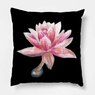 Flamingo Lotus Flower Pillow