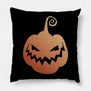 Pixel pumpkin - low-bit graphics - gift idea Pillow