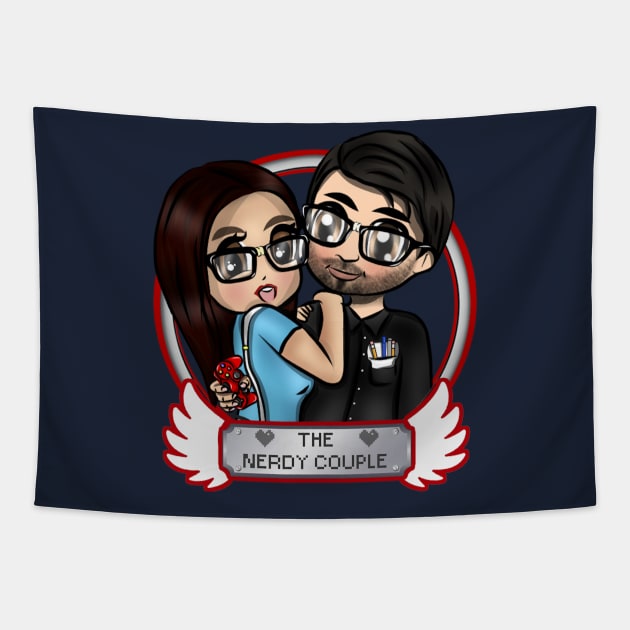 The Nerdy Couple Together Tapestry by TheNerdyCouple