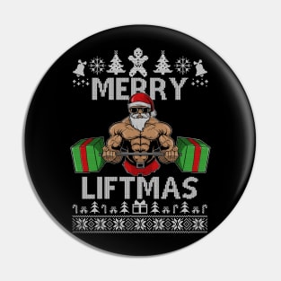 Merry Liftmas Christmas Xmas Fitmas Fitness Santa Holiday 5 Pin