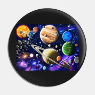 The Solar System Pin