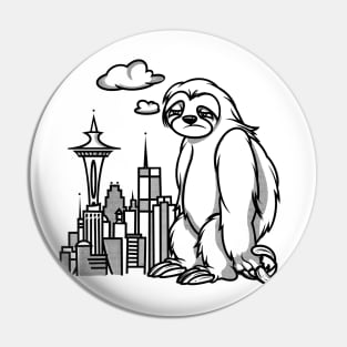 Slothzilla Pin