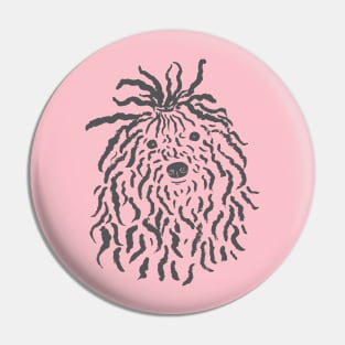 Puli (Pink and Gray) Pin