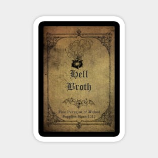 Hell Broth Apothecary Ingredient Bottle Label Magnet